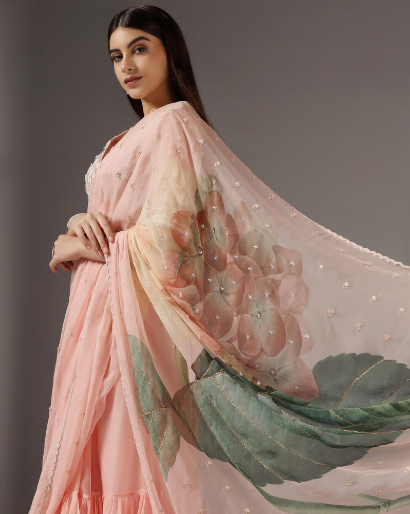 Floral Saree Set Yashodhara