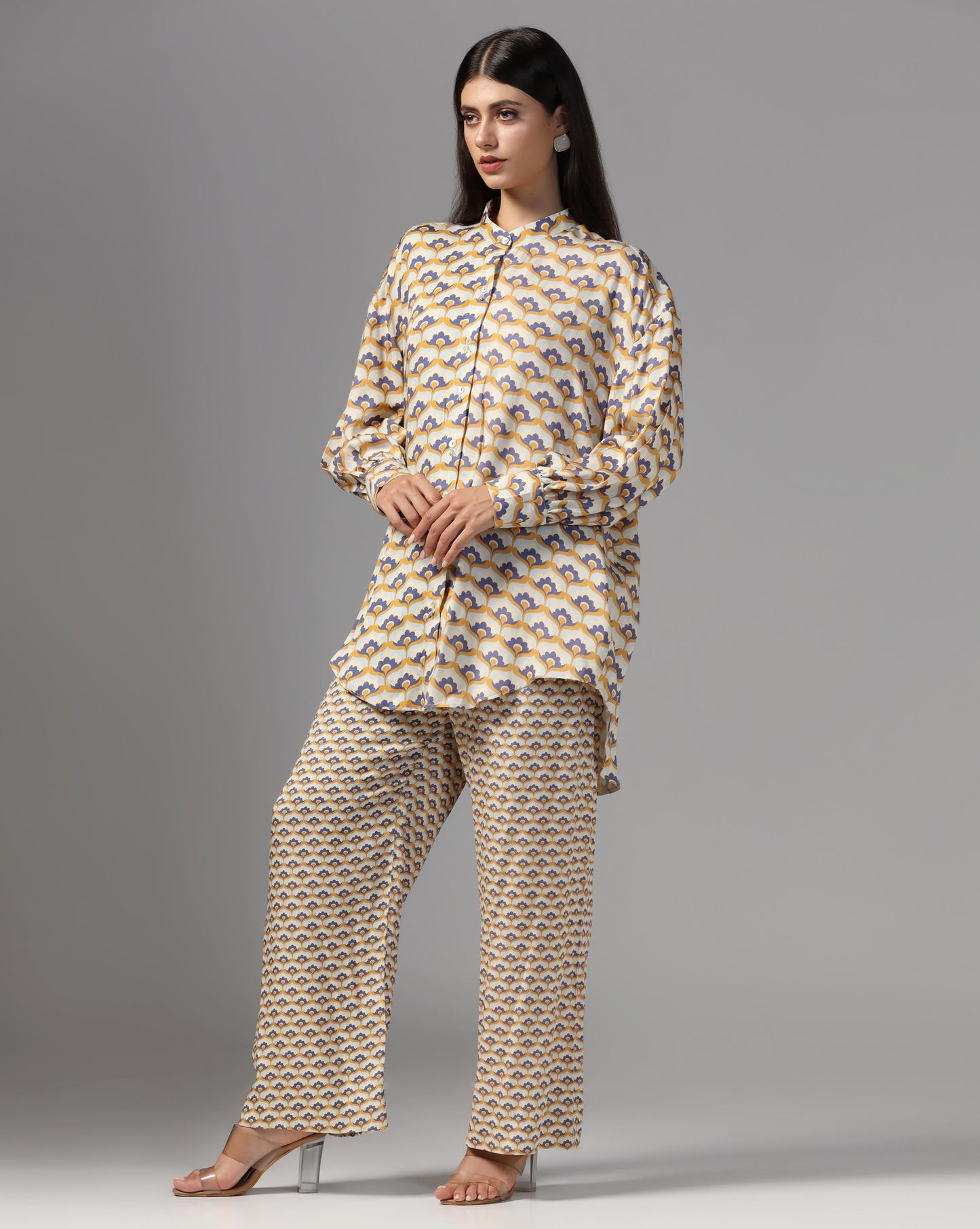 Saffron Scallop Printed Co-ord Set
