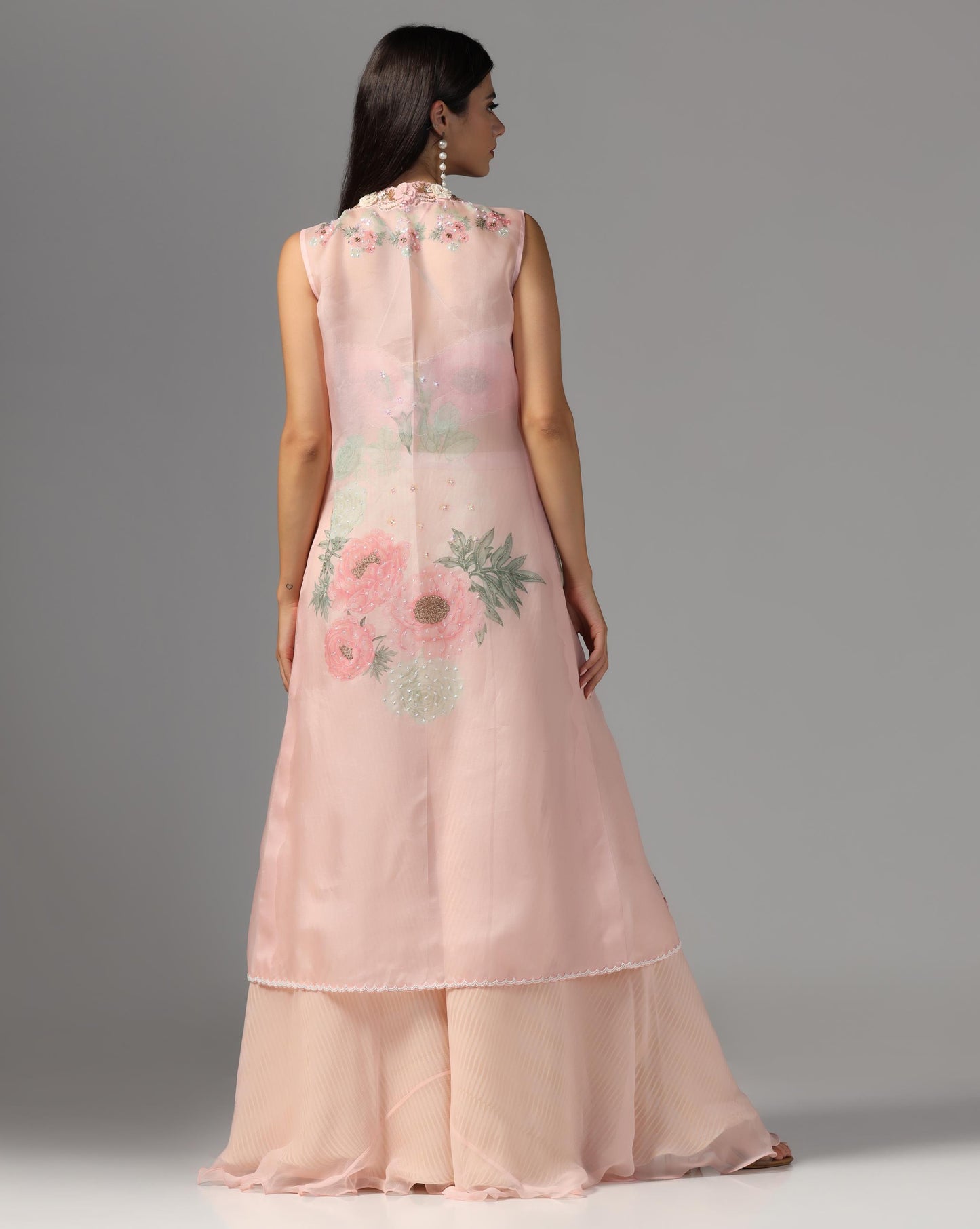 Blush Enchantment Cape & Palazzo Set