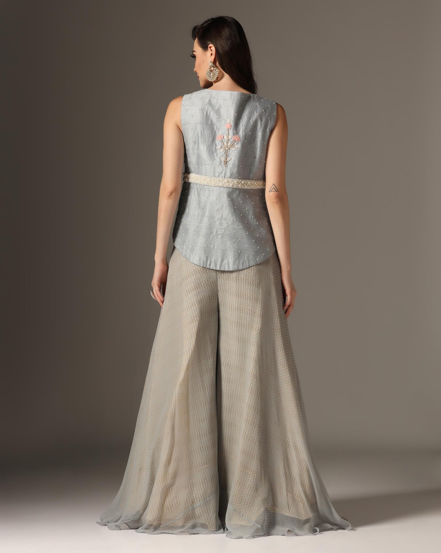 Mughal Jali Peplum Set