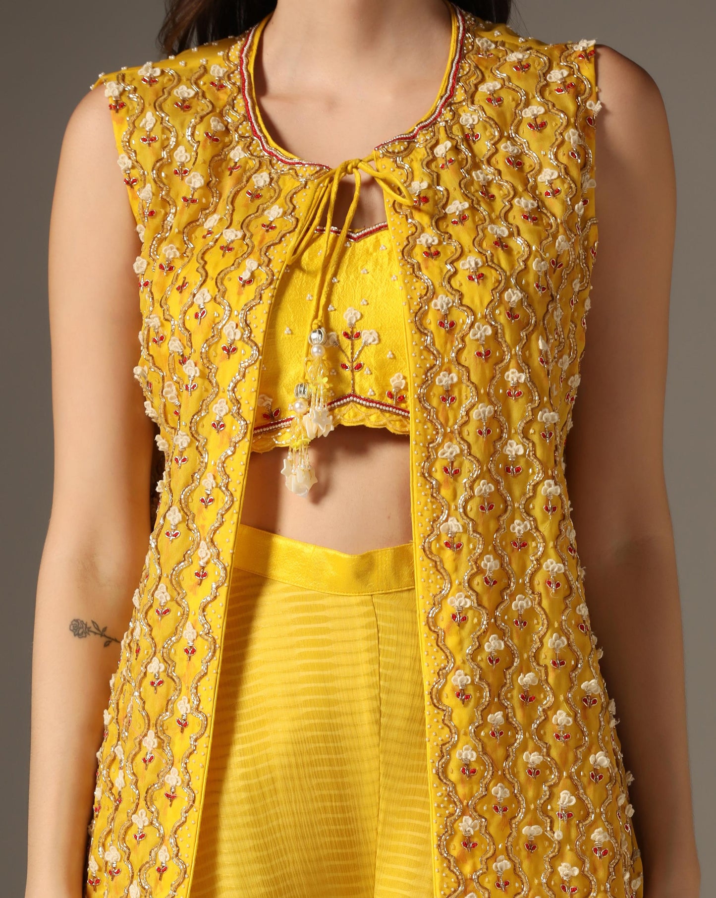 Mughal Jali Jacket Set