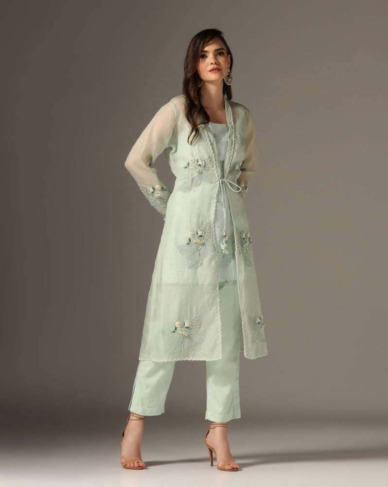 Old Rose Jacket Set Yashodhara