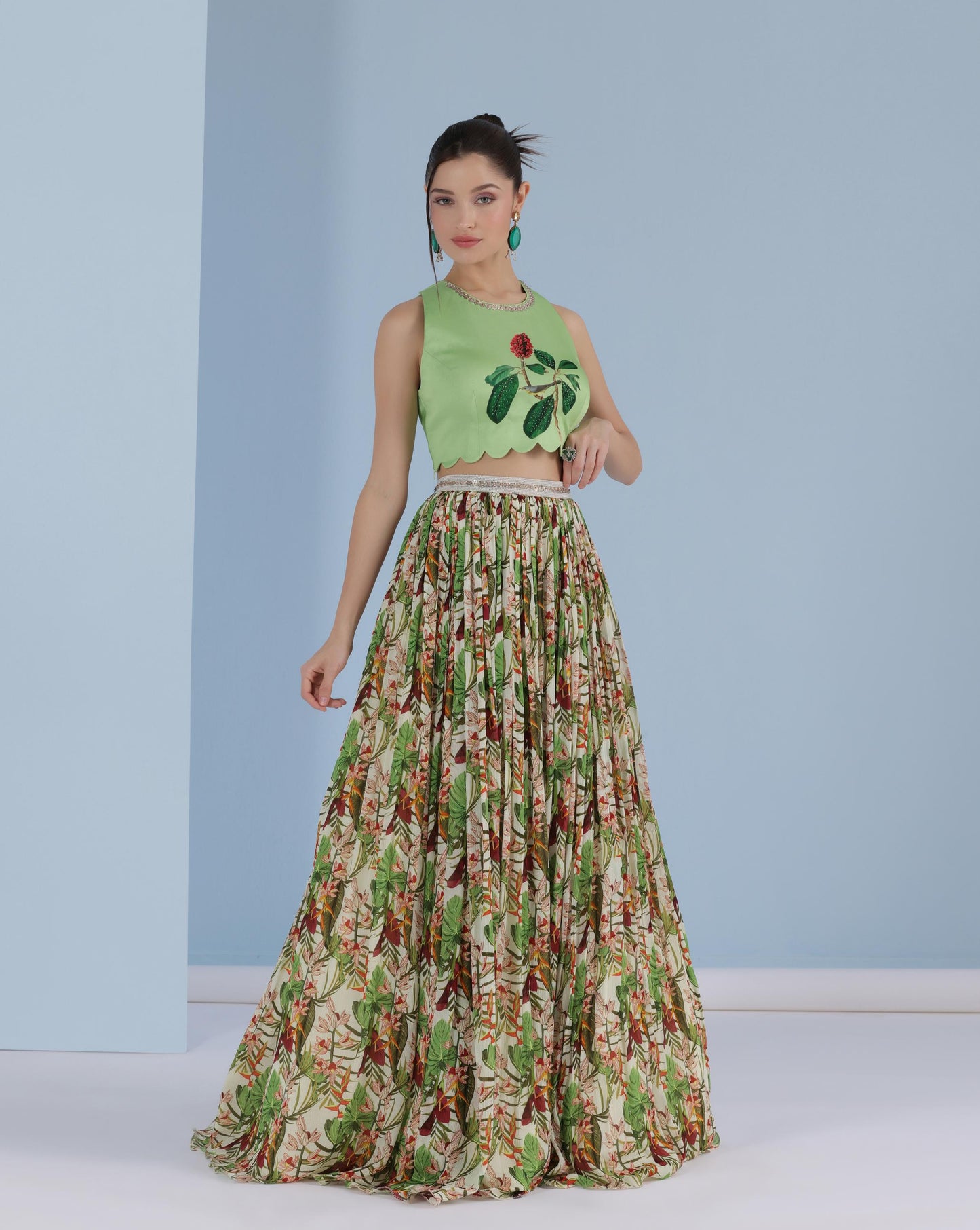 Verdant Bloom Lehenga
