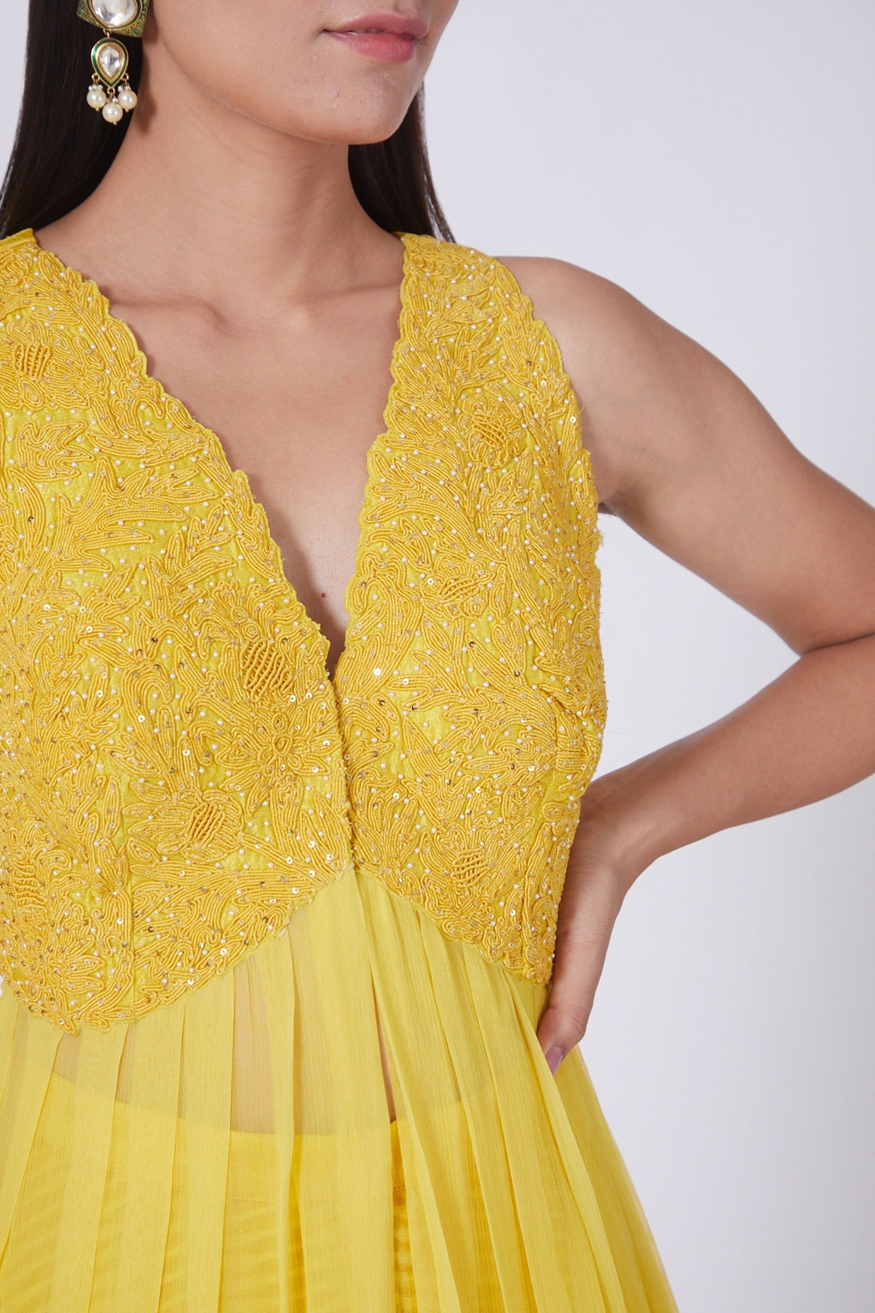 Sunshine Yellow Embellished Set