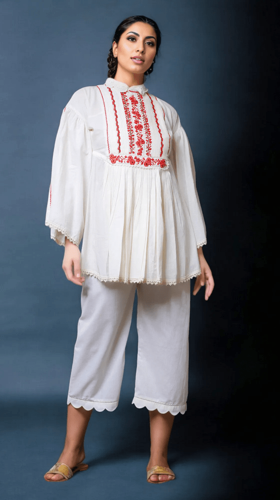 Crochet Scallop Hem Palazzo Yashodhara