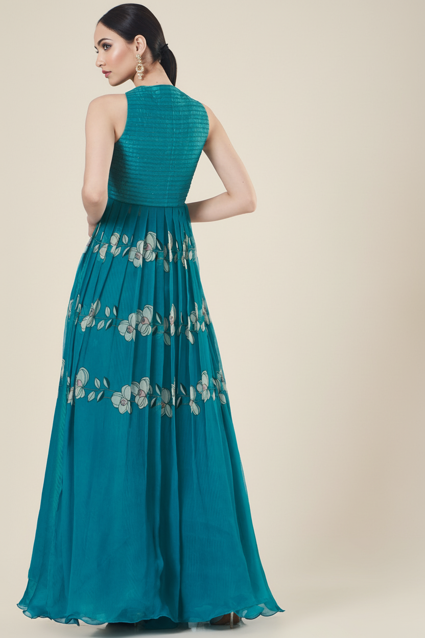 Blue Embroidered Kurta Set