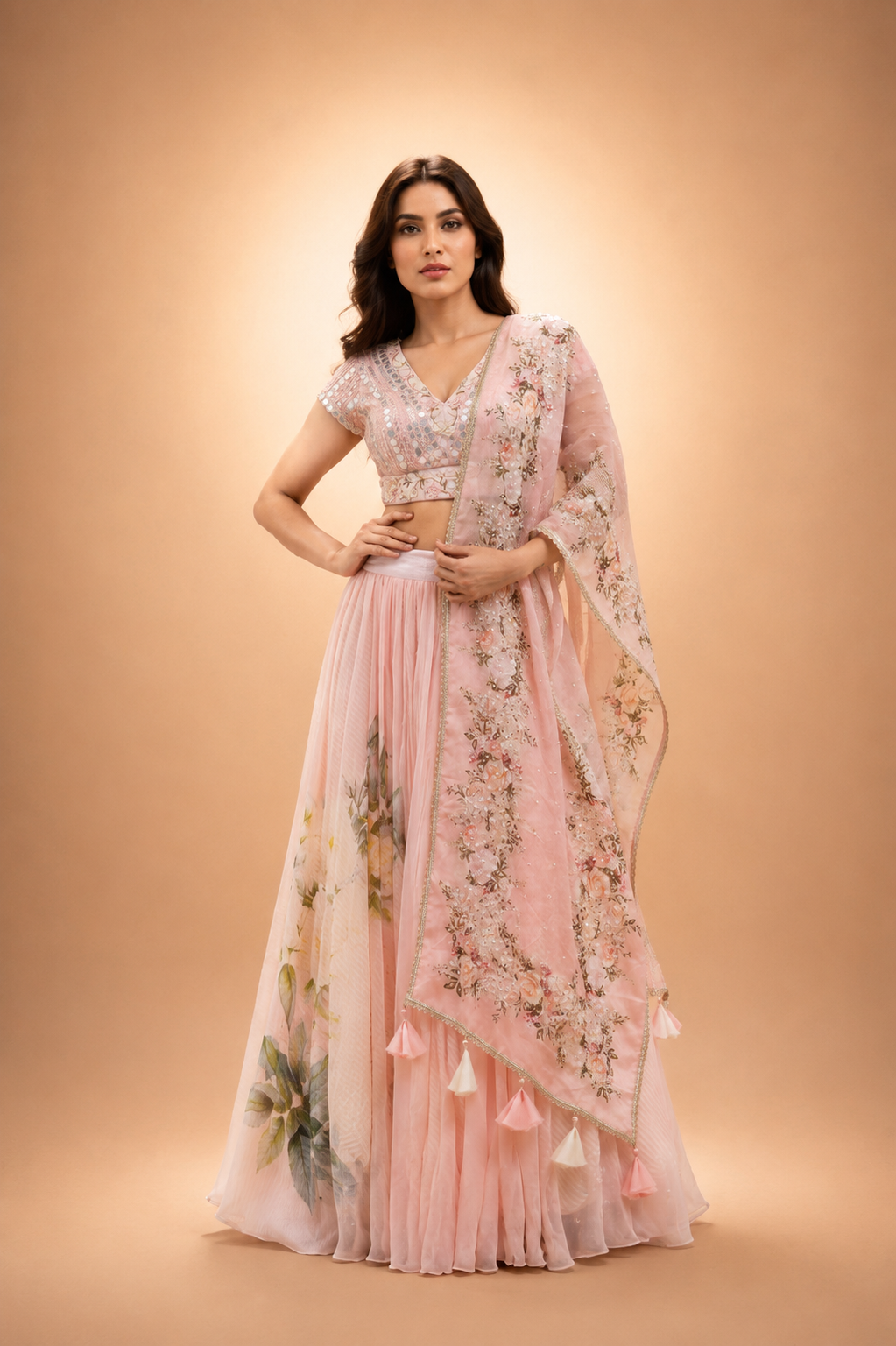 Blush Garden Lehenga Set