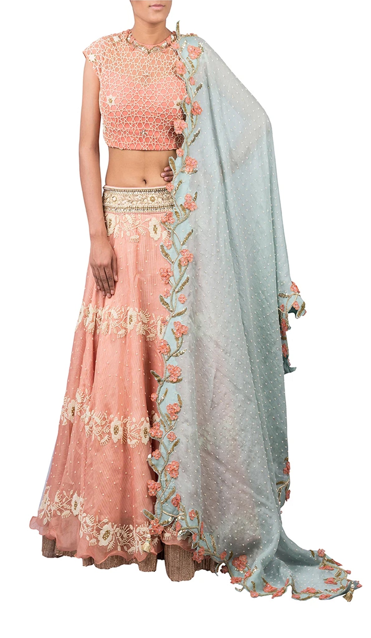 SUNFLOWER BEL LEHENGA