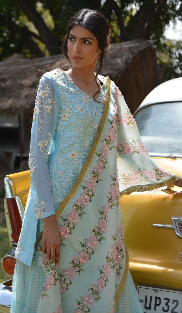 MOTI JAAL RAW SILK SUIT Yashodhara