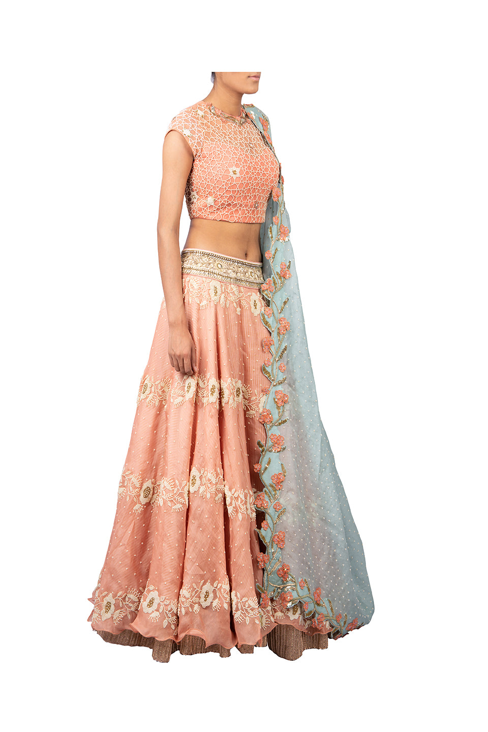 SUNFLOWER BEL LEHENGA