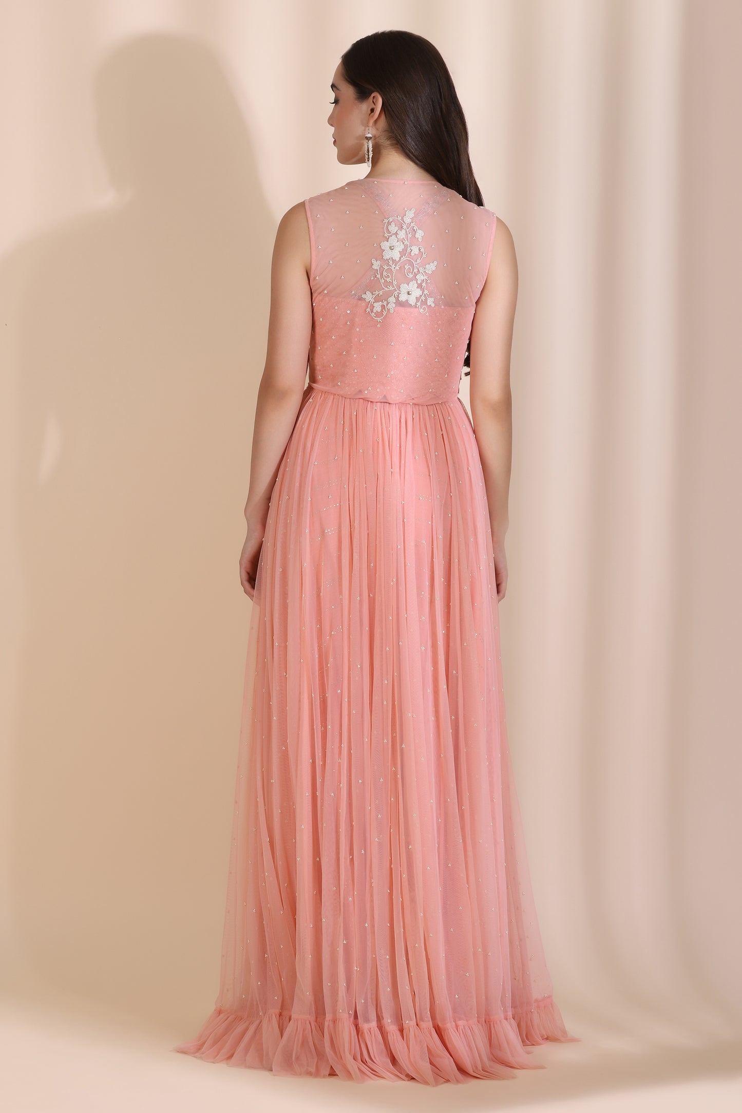 Persian Dori Corset With Mukesh Plazzo Angrakha