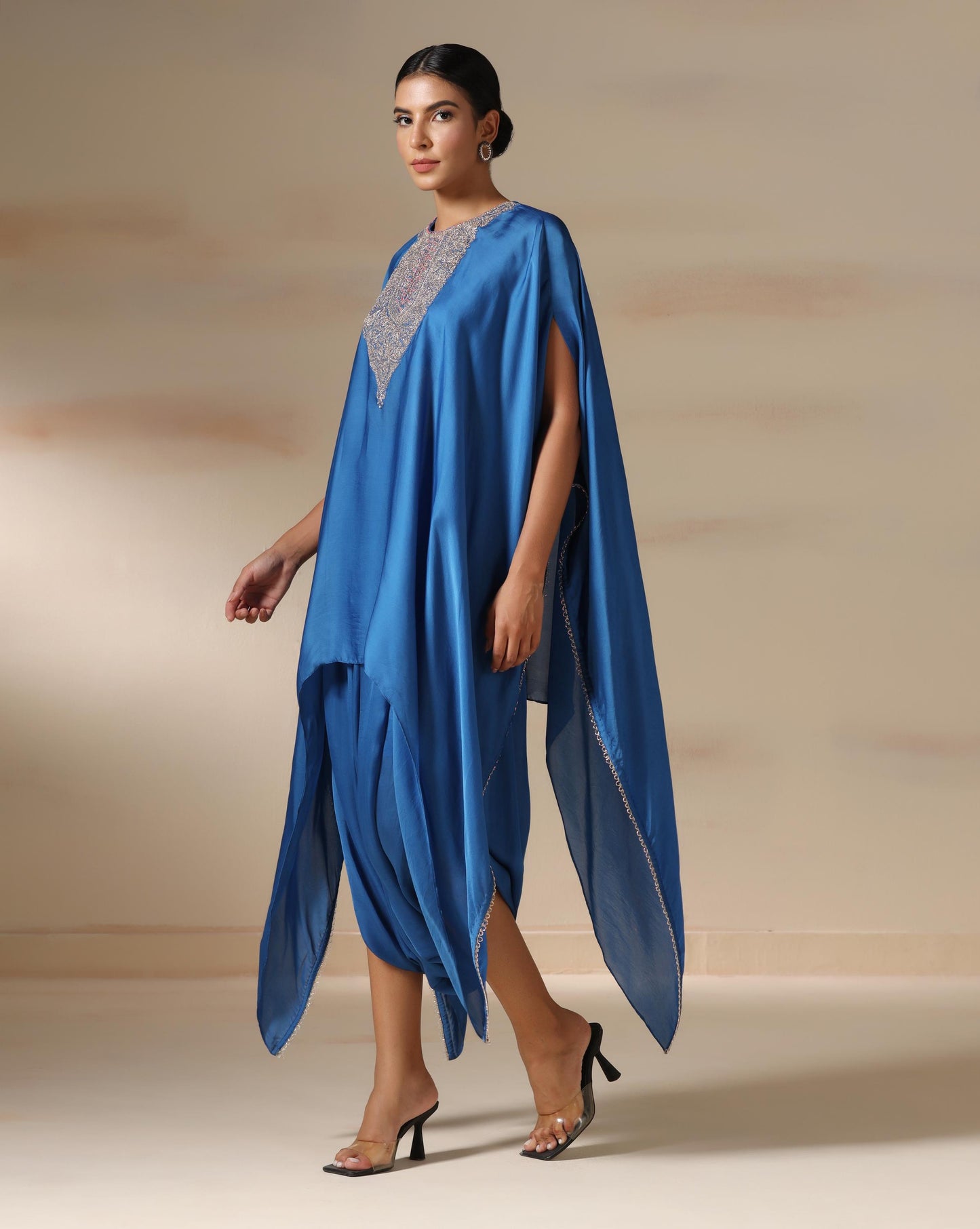 Blue Mirage Kaftan Gown
