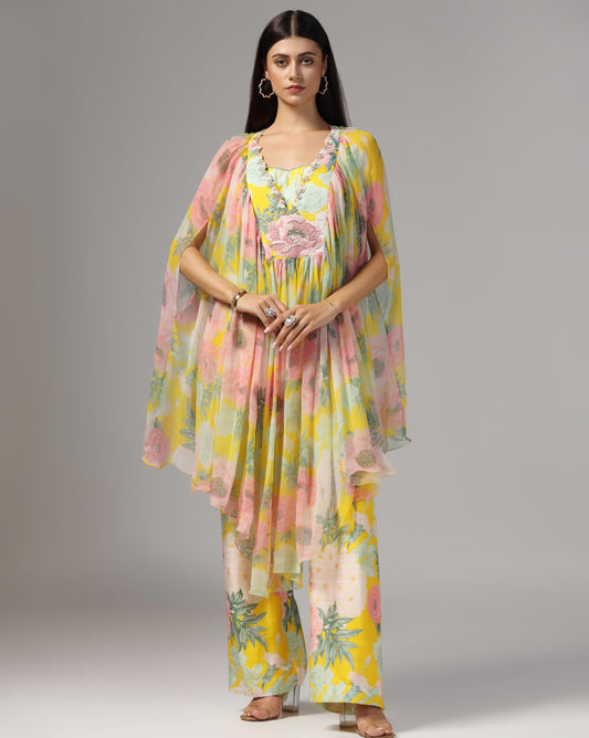 Meadow Muse Cape & Palazzo Set