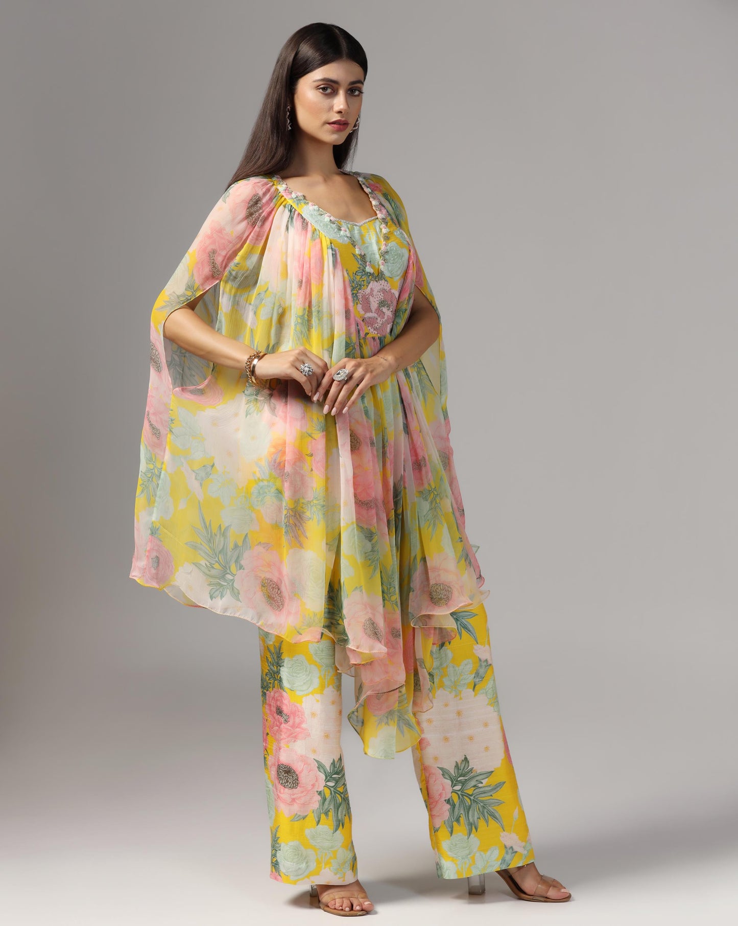 Meadow Muse Cape & Palazzo Set