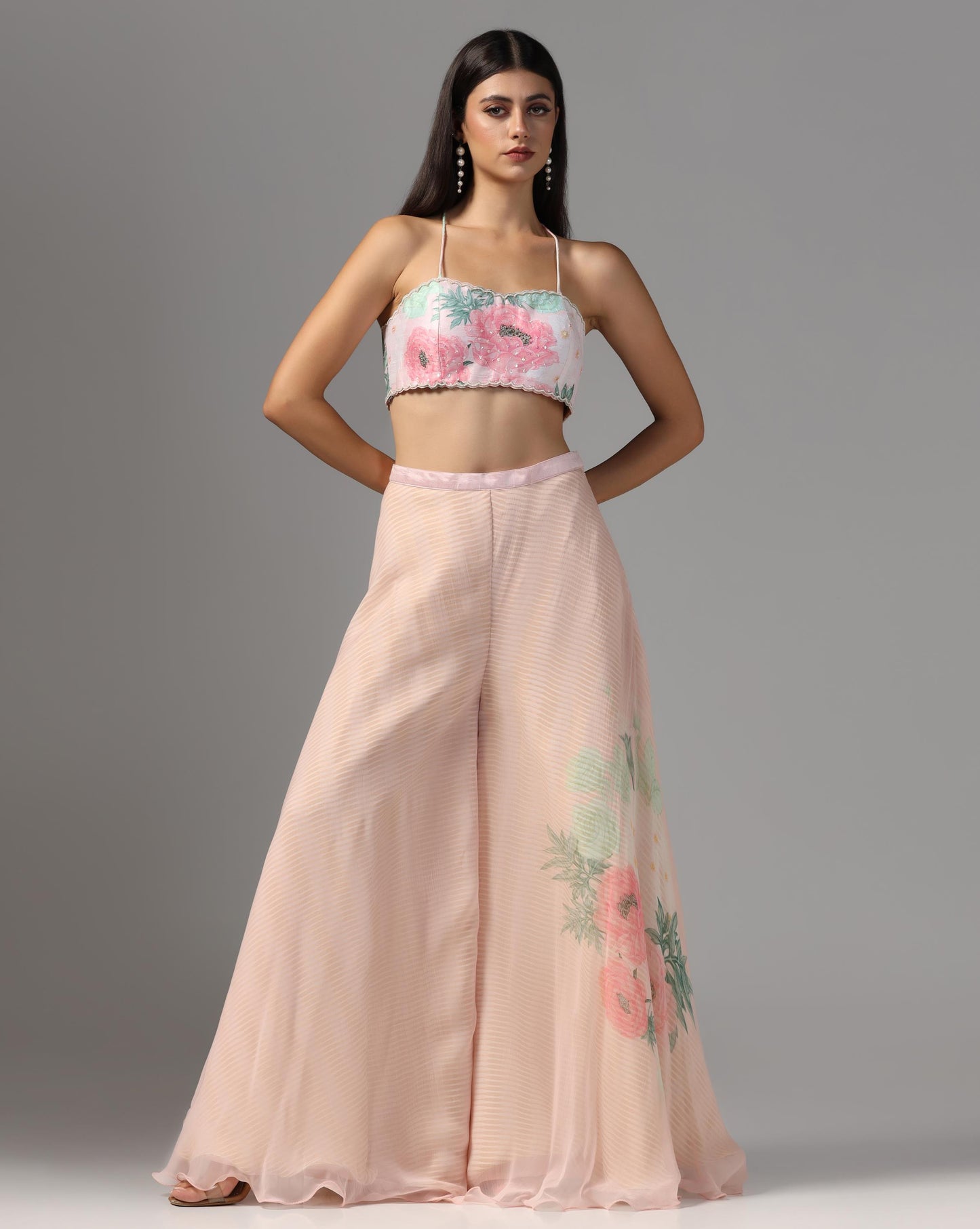 Blush Enchantment Cape & Palazzo Set