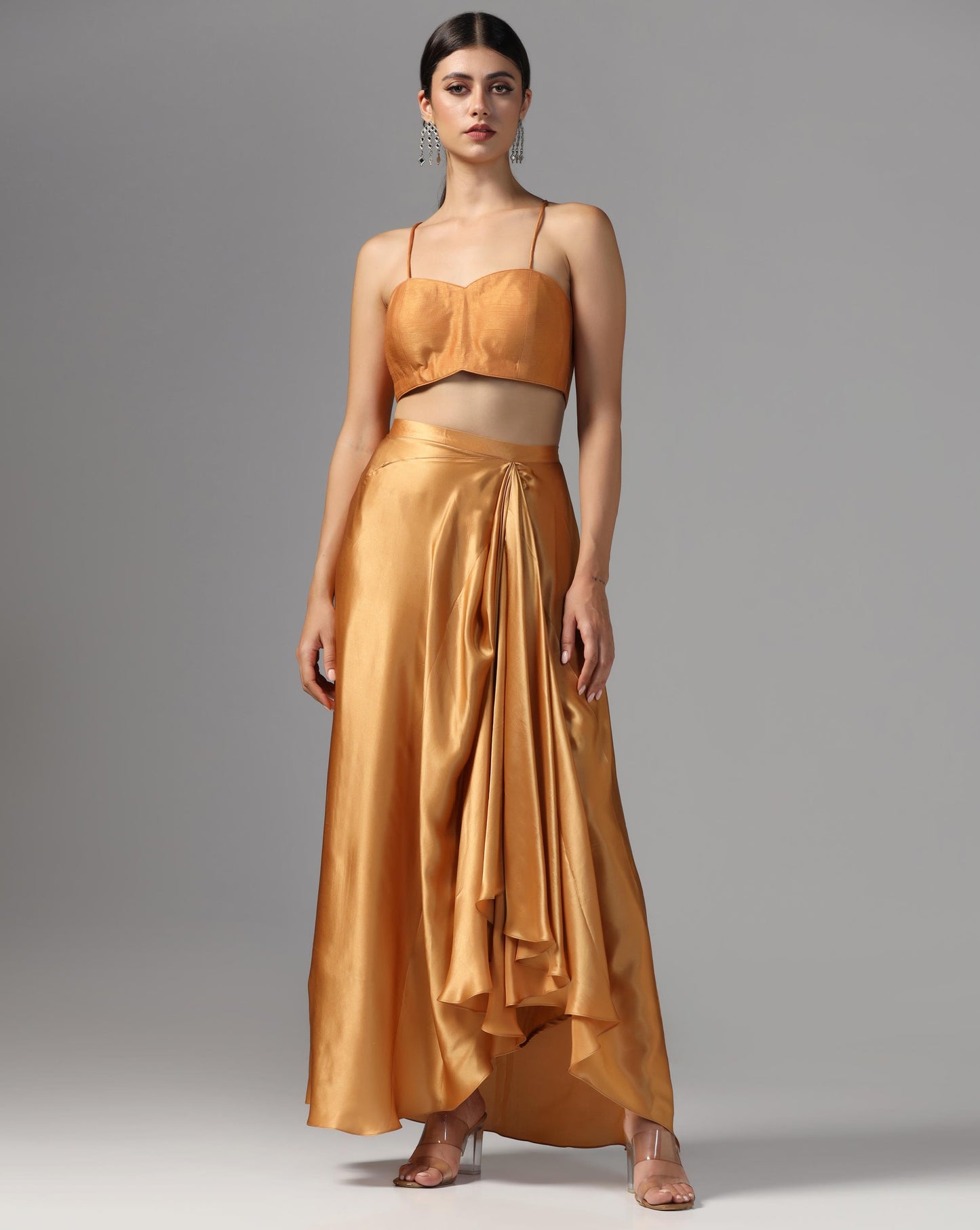 Amber Radiance Crystal-Studded Fusion Set