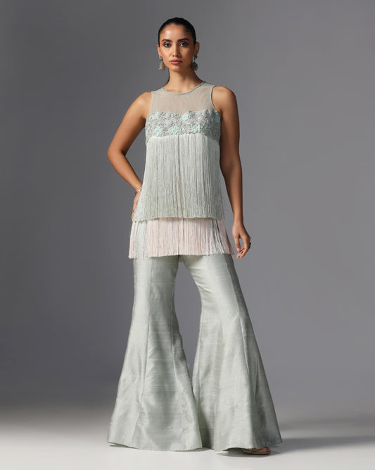 Silver Mist Fringe Set