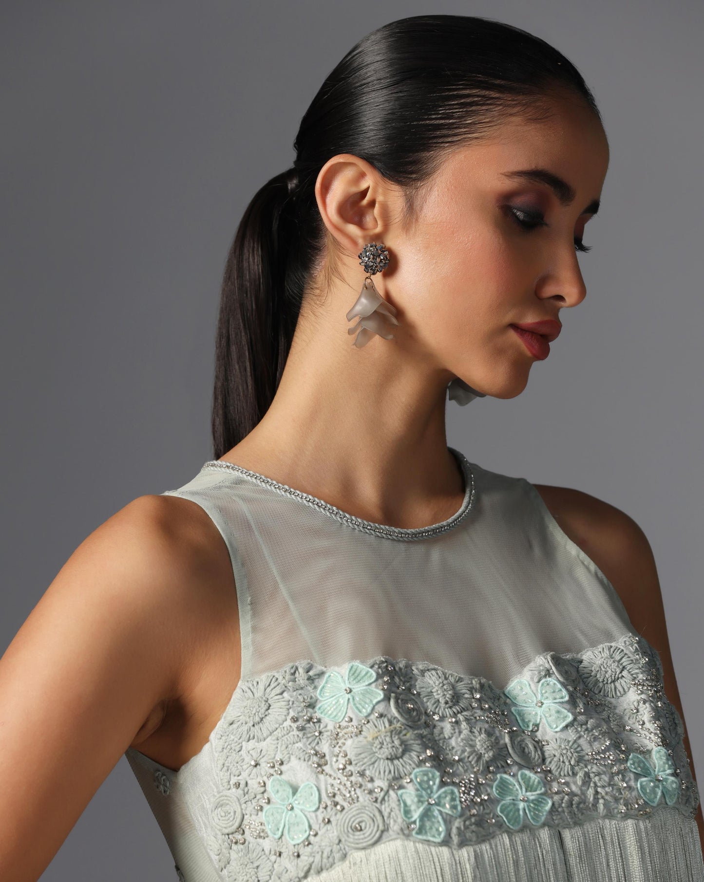 Silver Mist Fringe Set