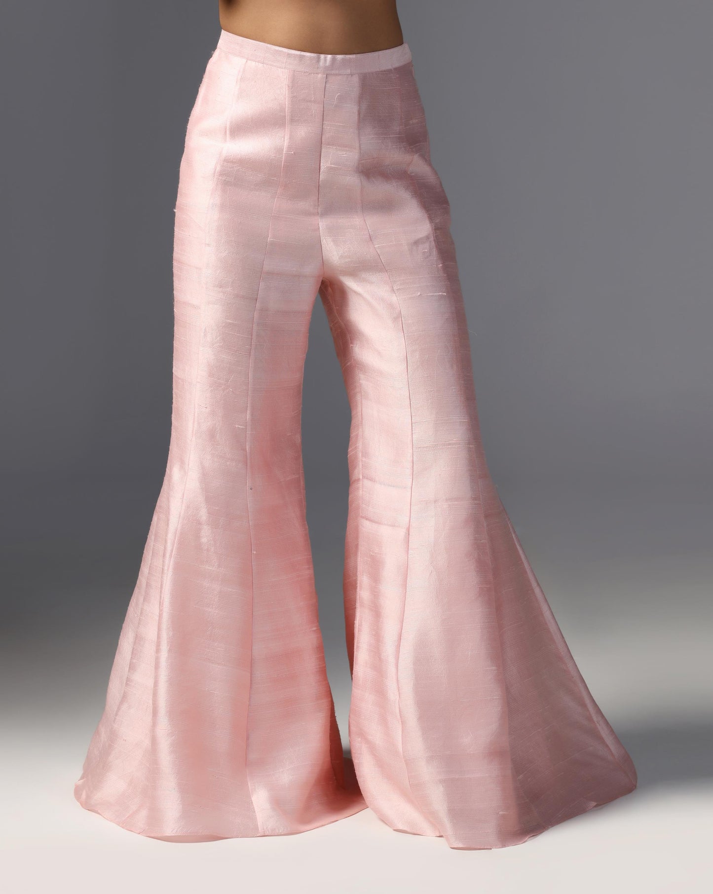 Blush Reverie Peplum Sharara Set