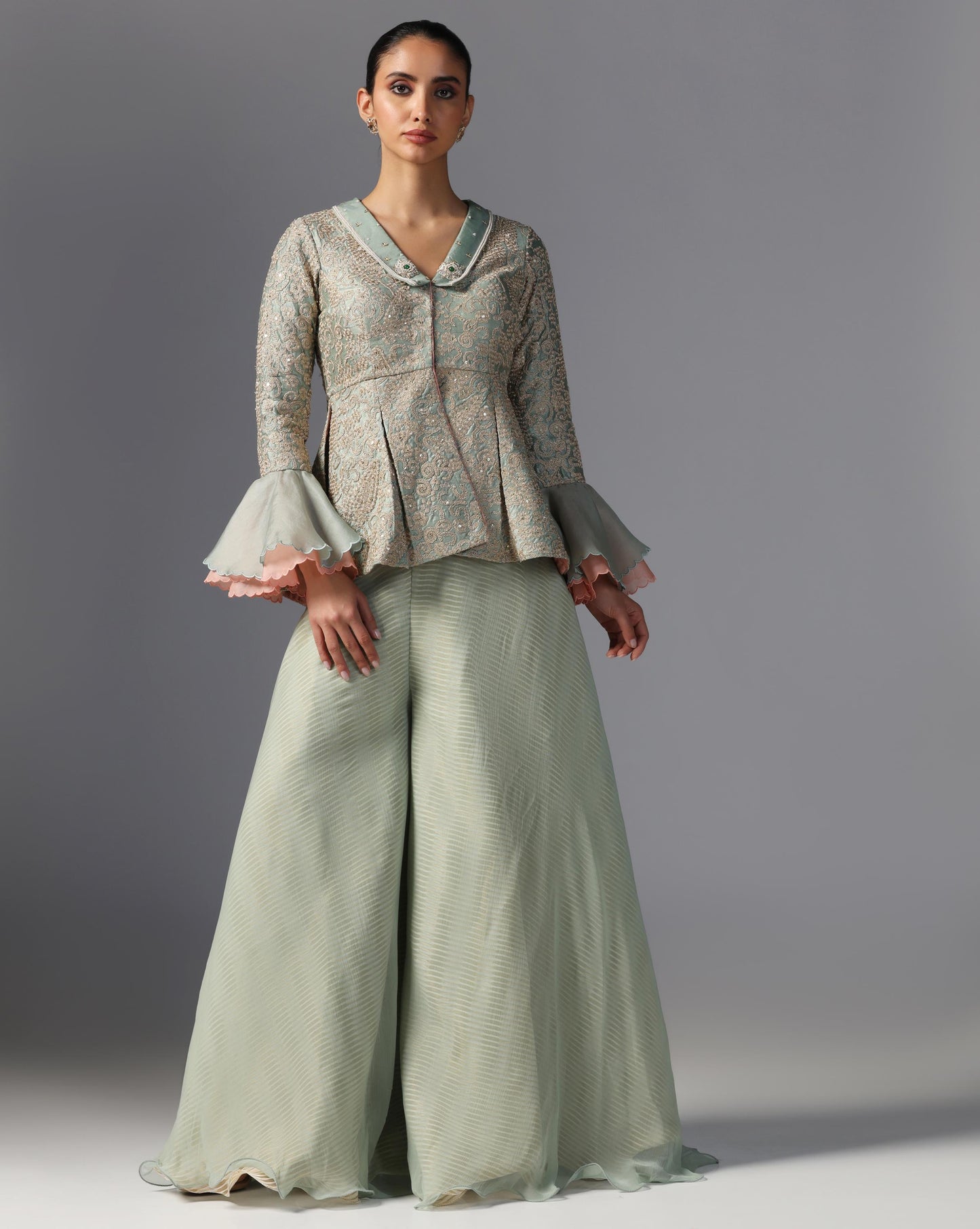 Sage Whisper Jacket Set