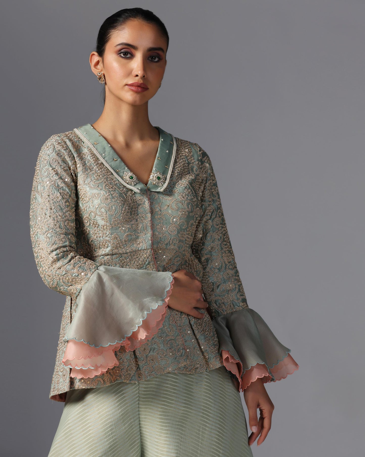 Sage Whisper Jacket Set