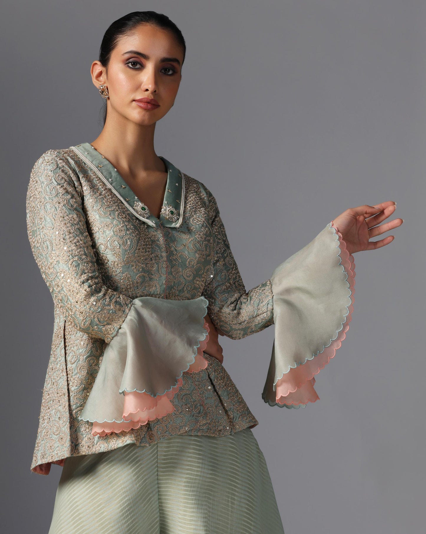 Sage Whisper Jacket Set