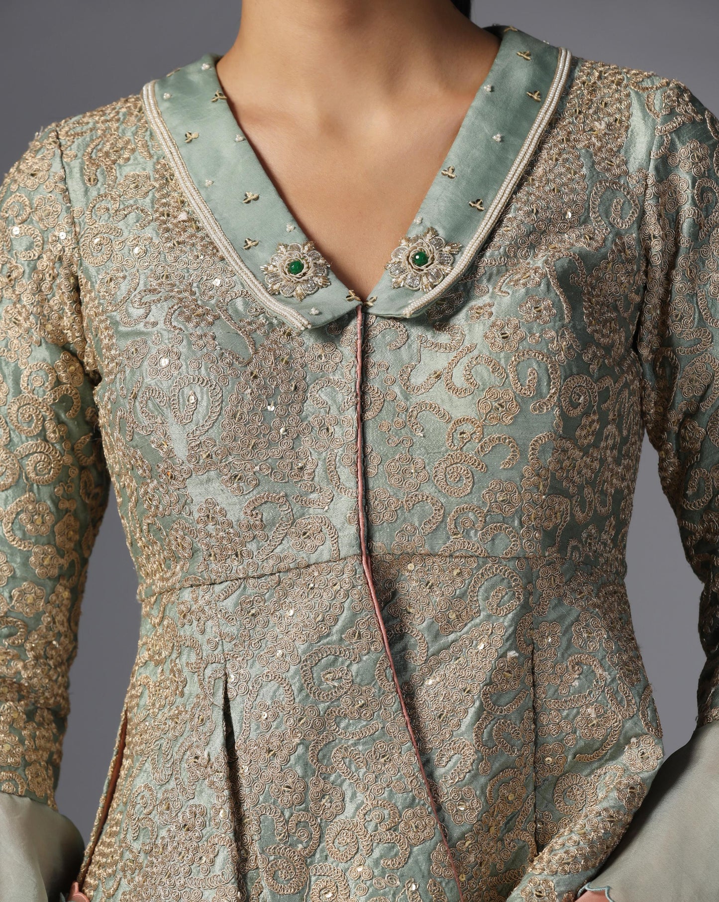 Sage Whisper Jacket Set