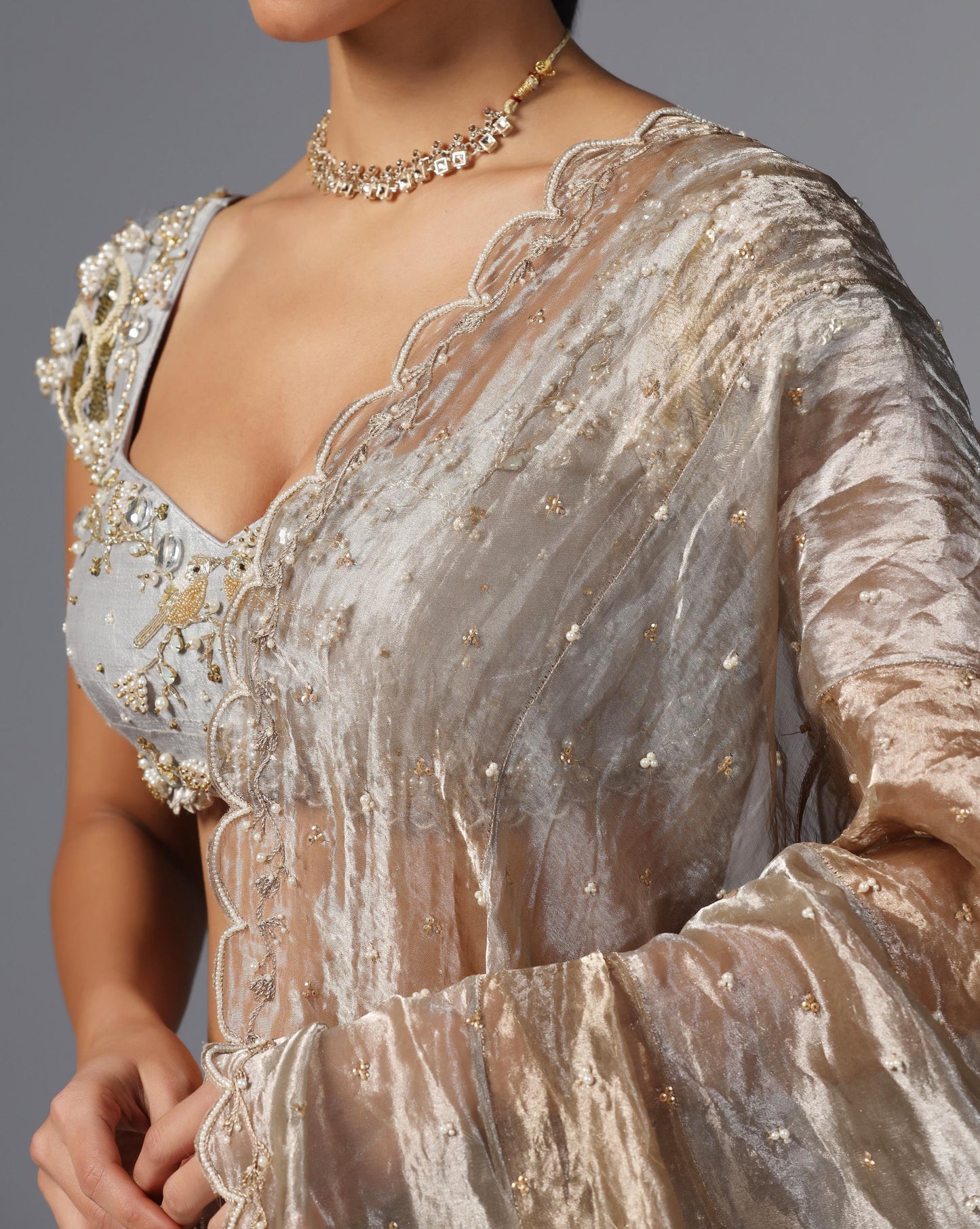 Moonlit Grace Embroidered Lehenga Set