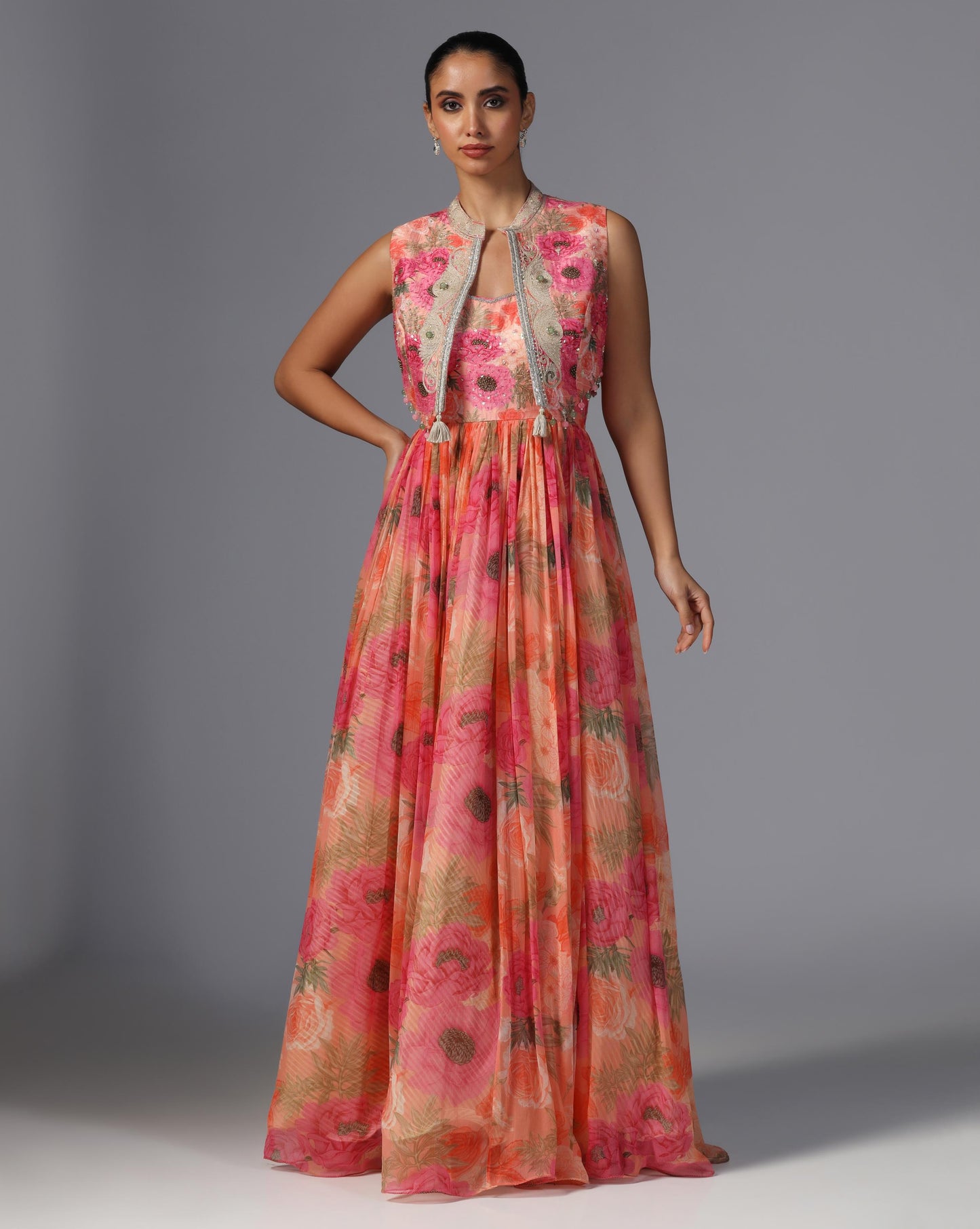 Printed Set with short jacket