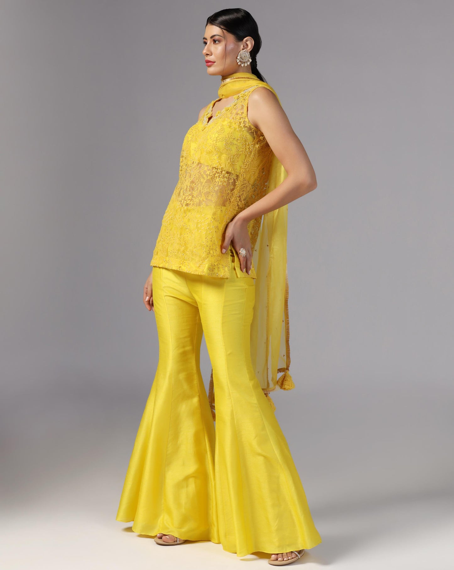Yellow Kurti Set