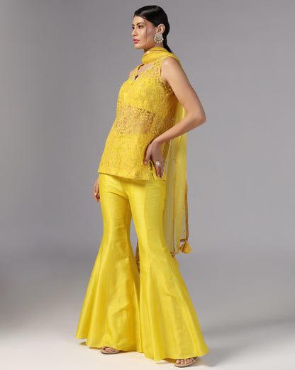 Yellow Kurti Set