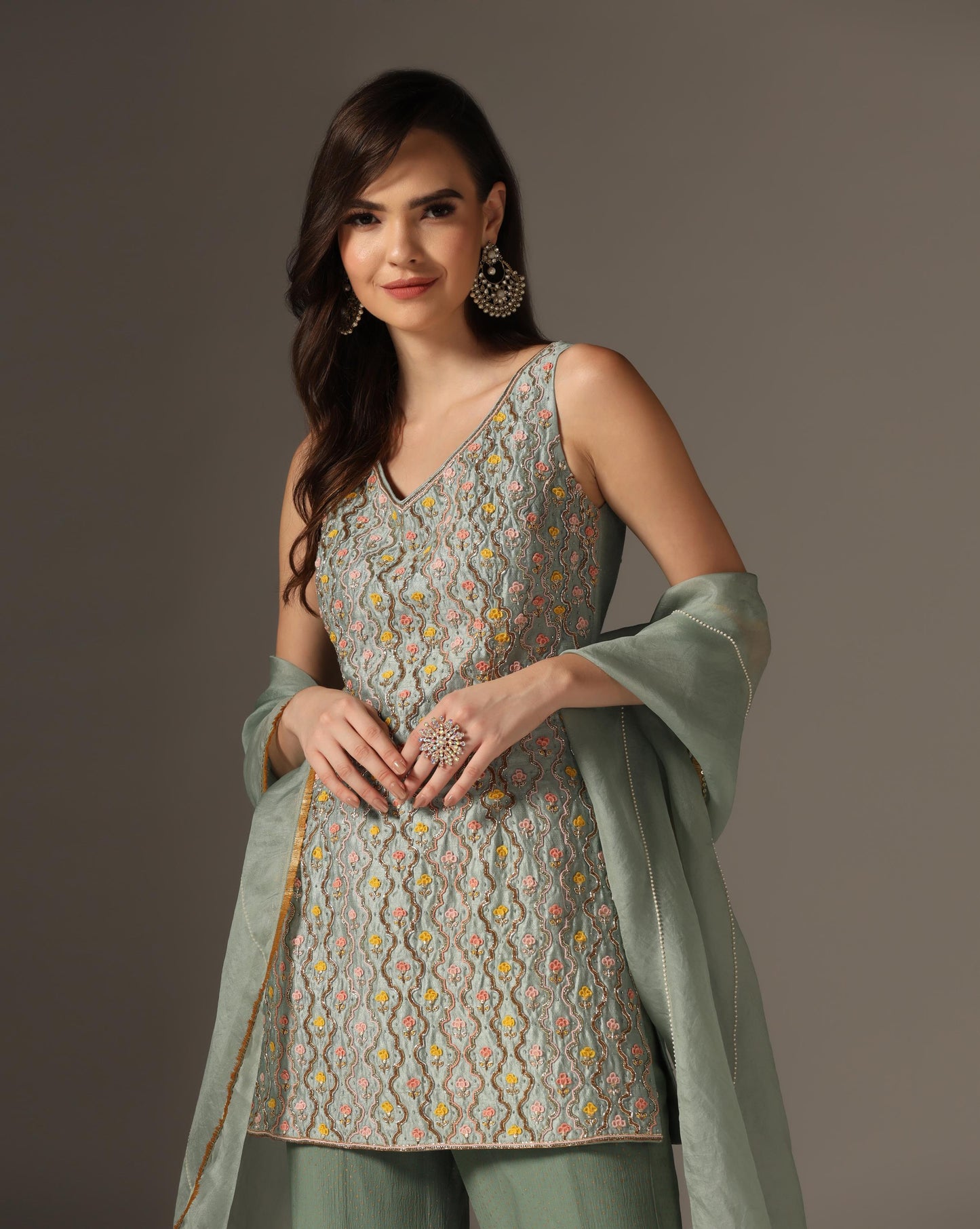 Mughal Jali Kurti Set