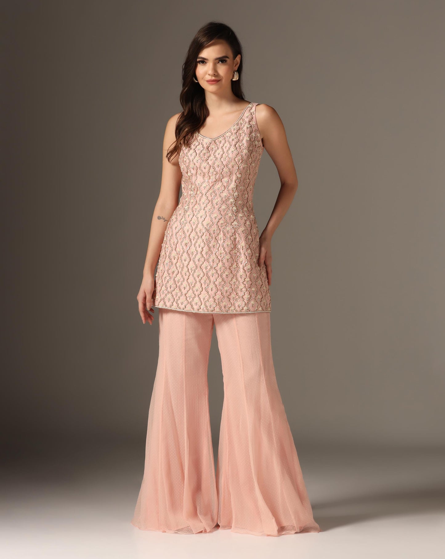 Pink Kurti Set