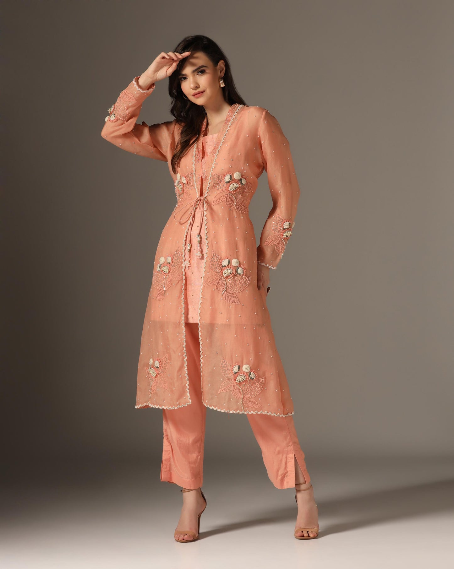 Old Rose Jacket Set