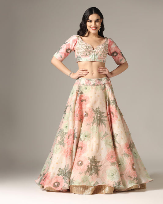 Floral Lehenga Set