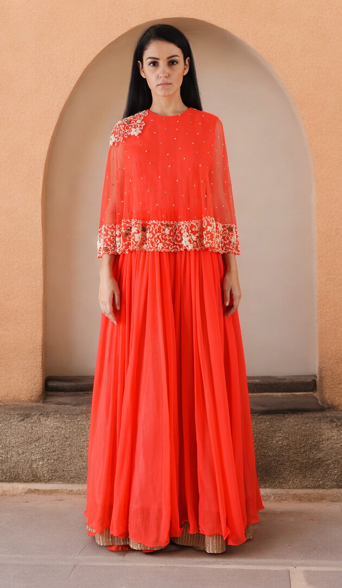 EMBROIDERED TOP & PALAZZOS