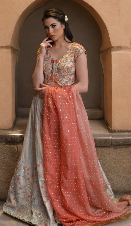 EMBROIDERED LEHENGA