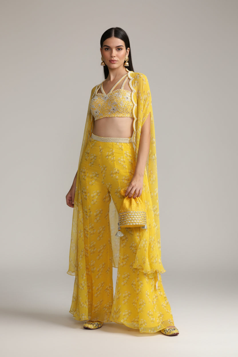 Sunlit Petal Cape Set