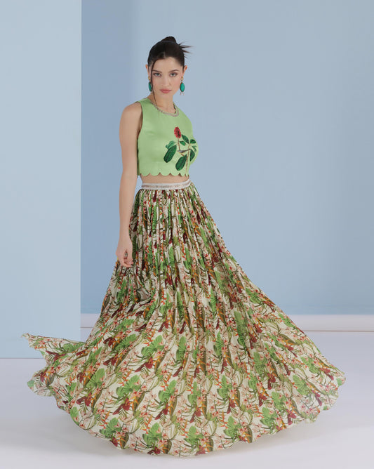 Verdant Bloom Lehenga