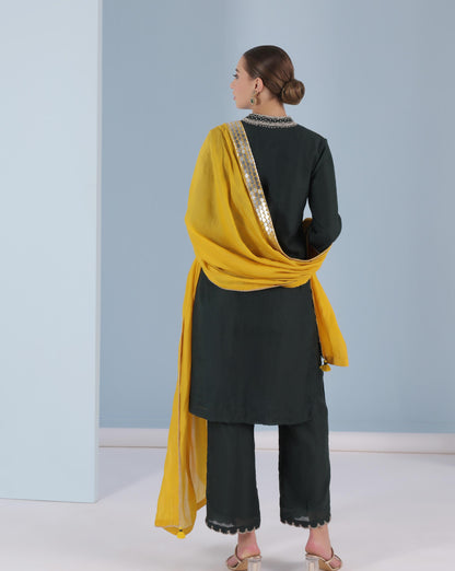 Emerald Radiance Kurta Set