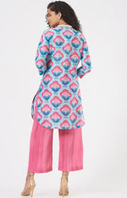 Load image into Gallery viewer, Cobalt Blue Printed Kurta Set
