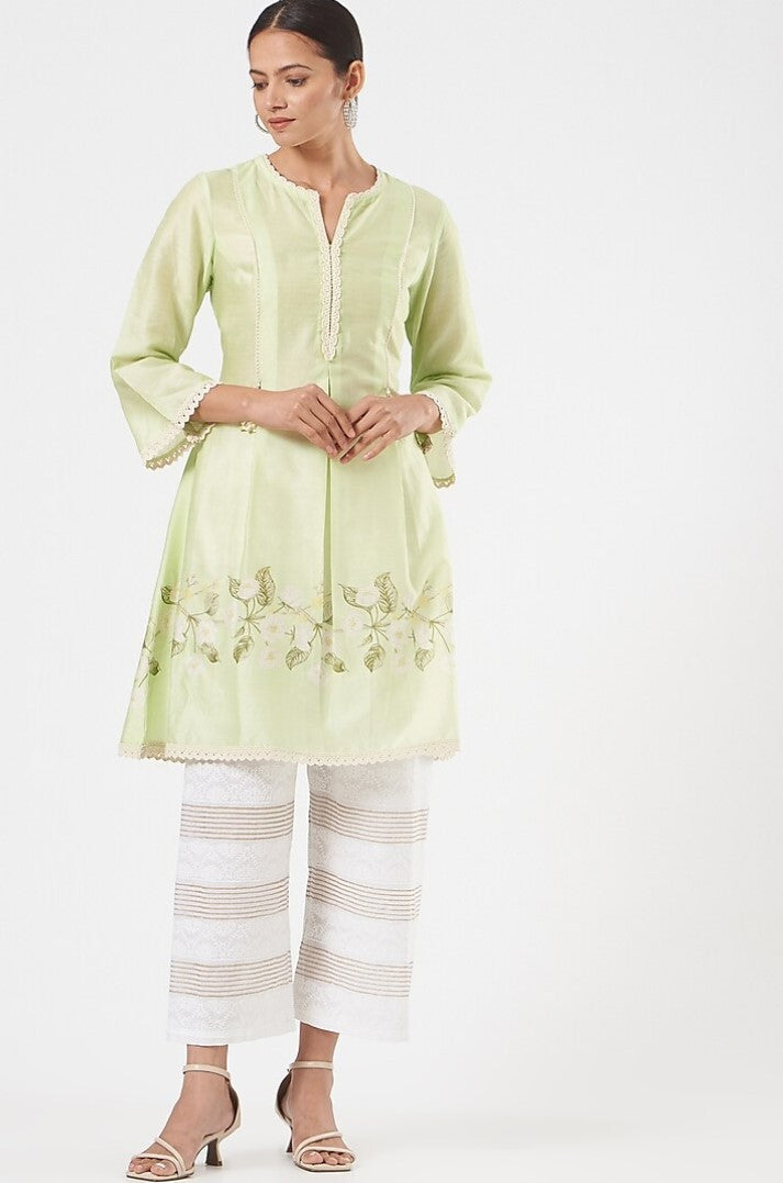 Emerald Green Printed Kurta Set