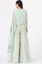 Load image into Gallery viewer, Mint blue Chevron Printed Jumpsuit

