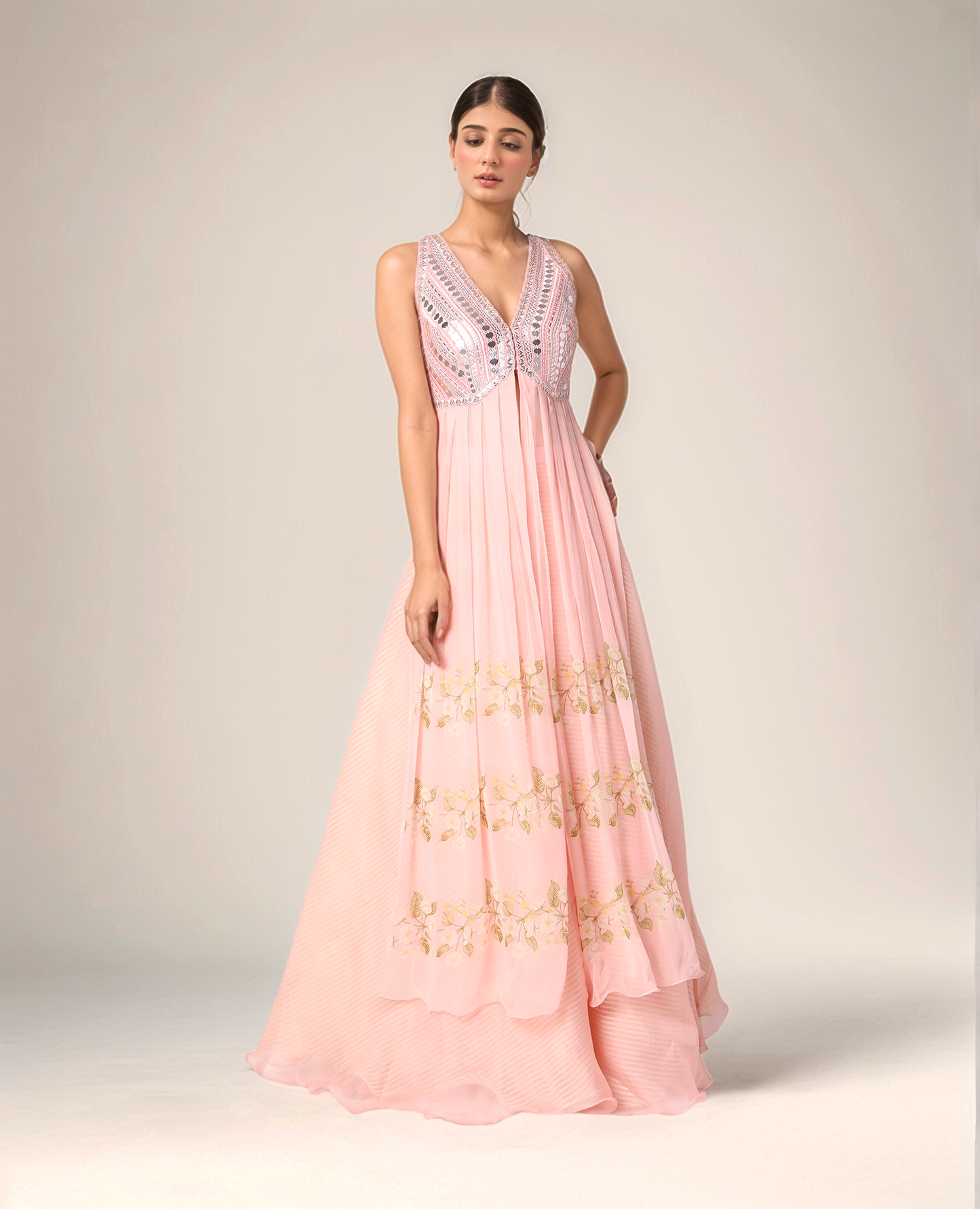 Blush Pink Embroidered Kurta Set