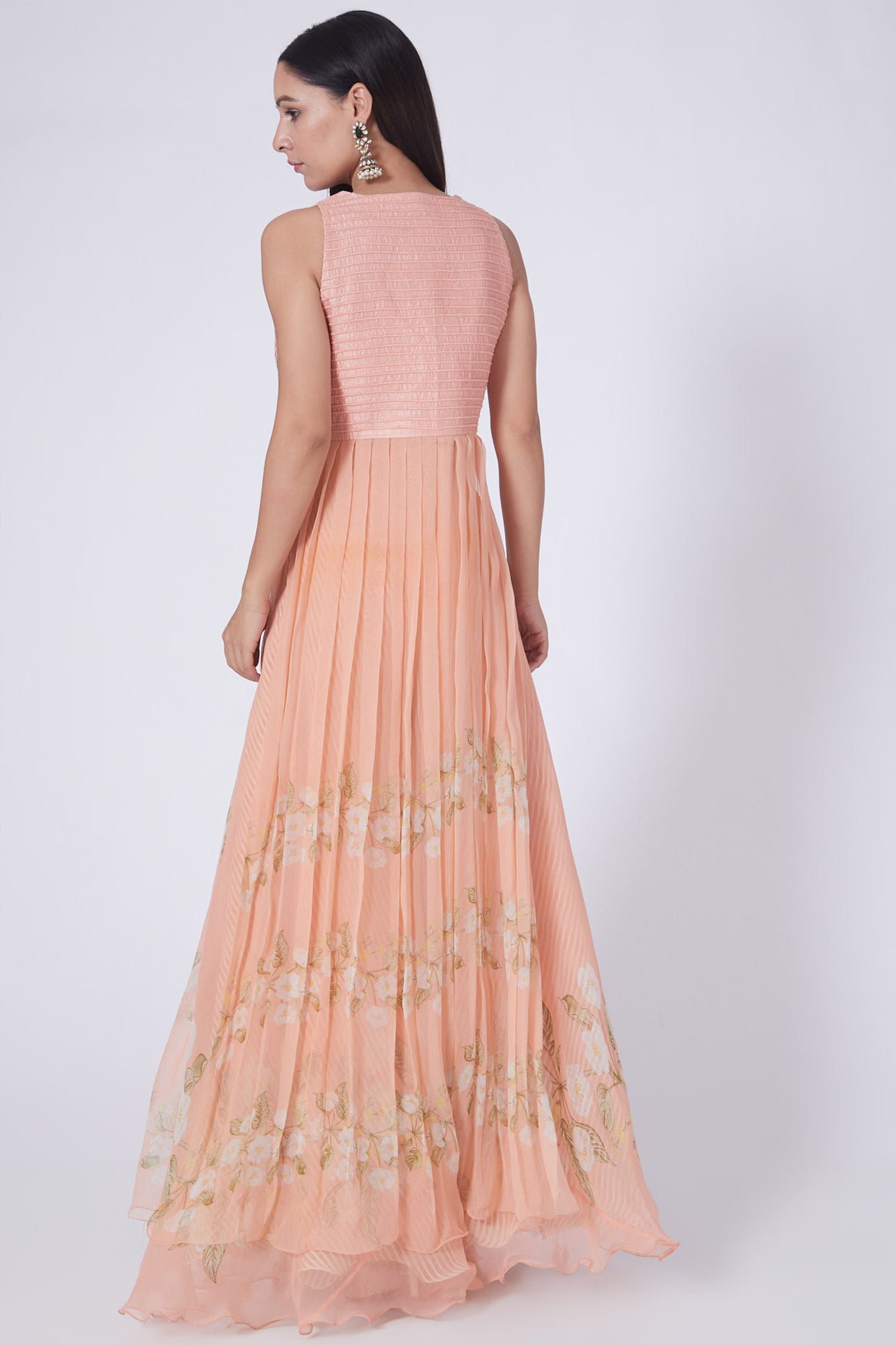 Soft Peach Anarkali Gown
