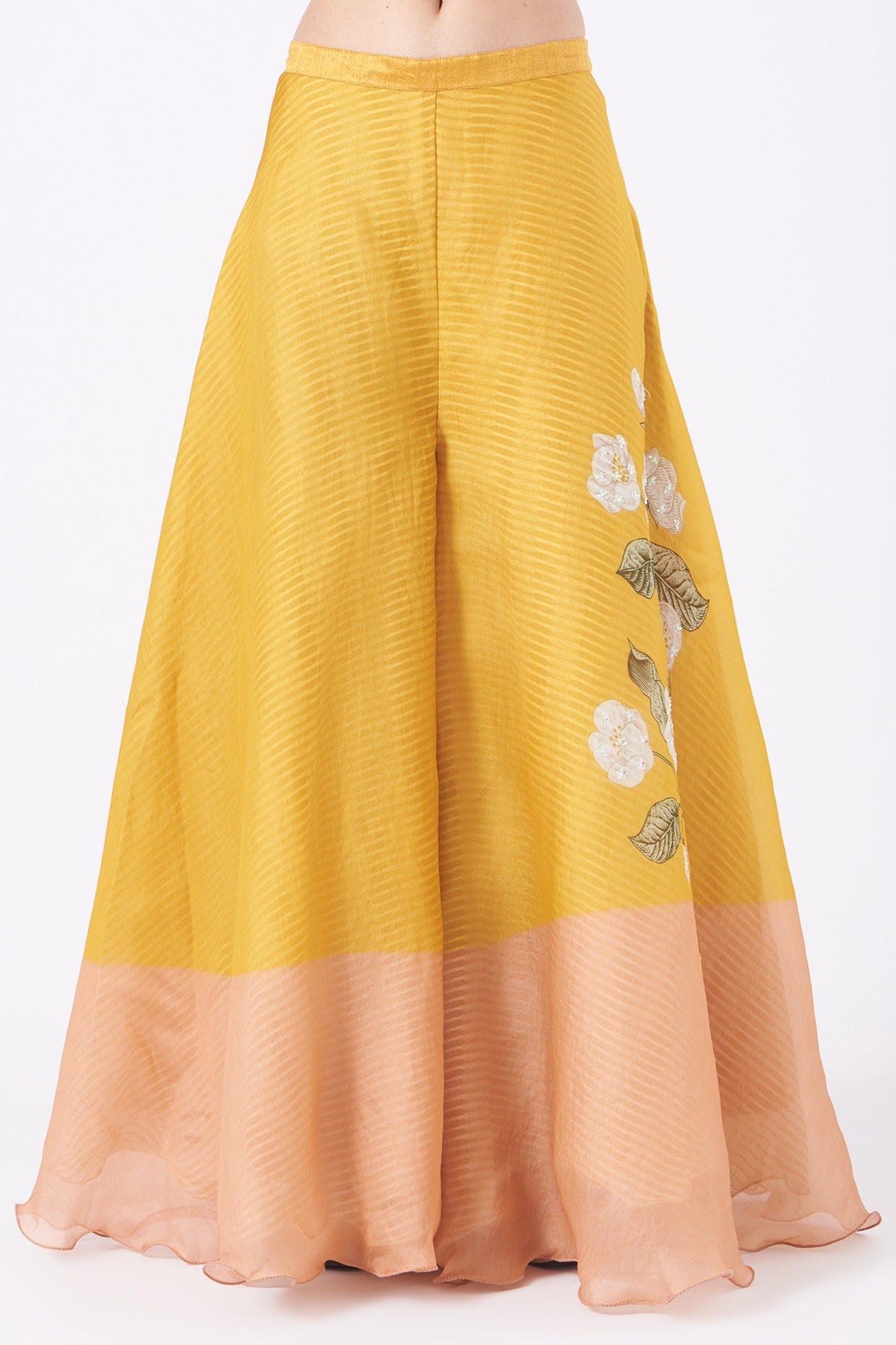 Yellow Digital Printed Cape Set