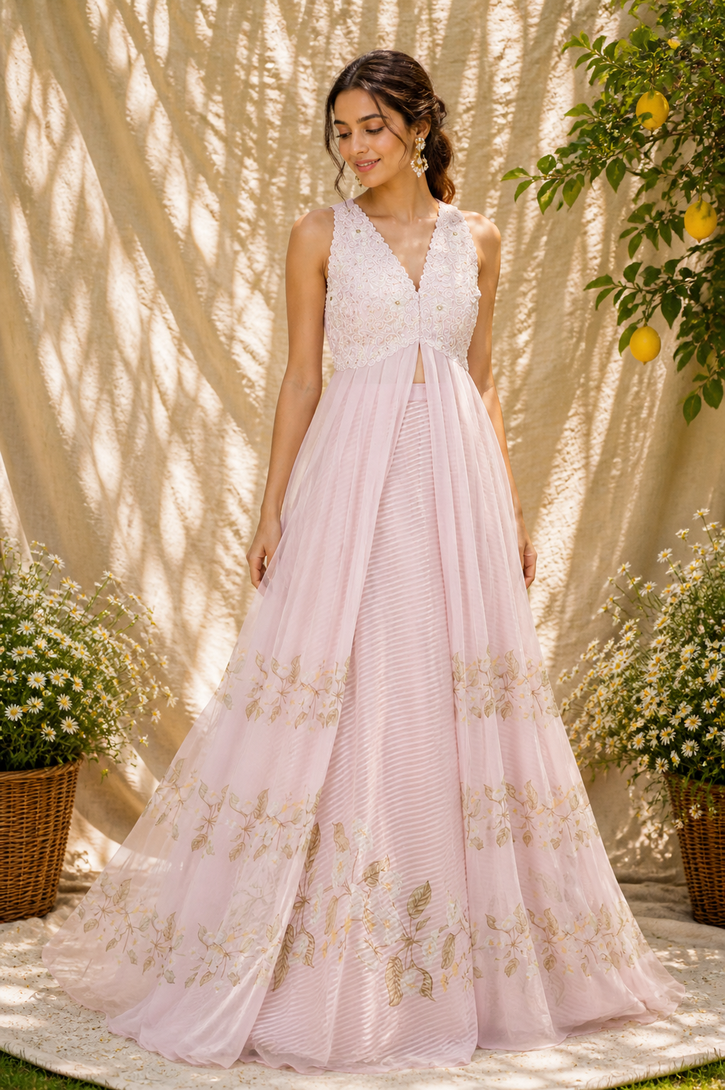 Blush Pink Embellished Set