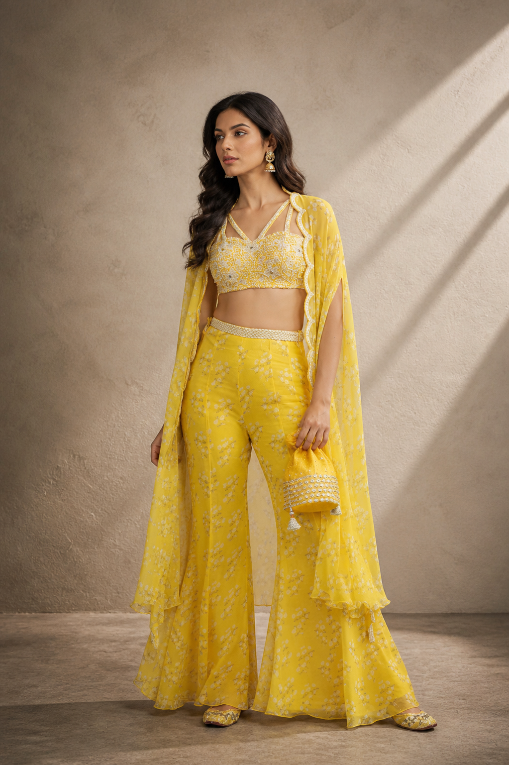 Sunlit Petal Cape Set