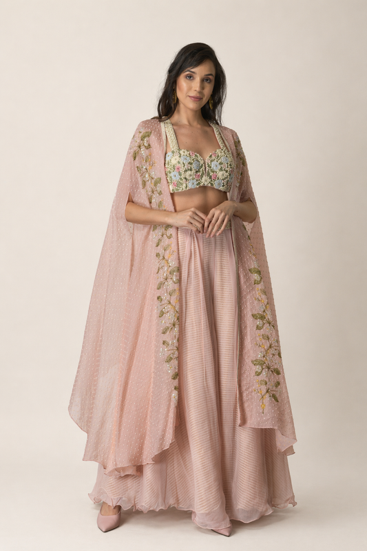 Pastel Bloom Cape Set