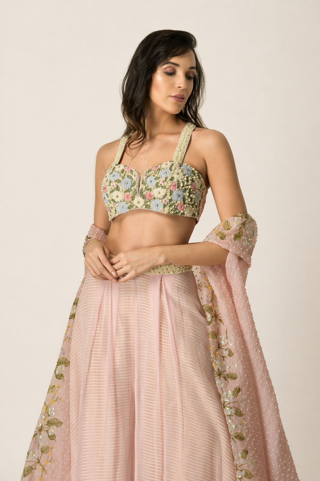 Pastel Bloom Cape Set